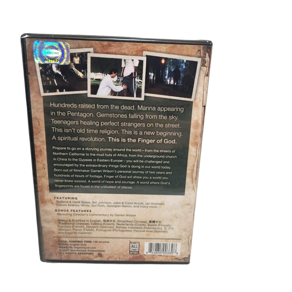 Finger Of God (DVD 2007) - BRAND NEW! Sealed Religion‎ Religious Movie - Picture 2 of 3